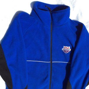 Men's Usa swimming fleece jacket